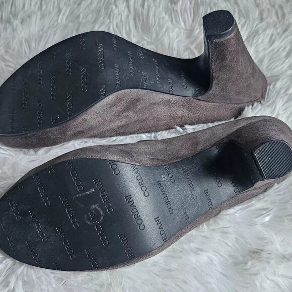 Cordani Calzature Women Mule Shoes Gray Suede Leather Heel Sandal Size 39.5 9US - Picture 11 of 12